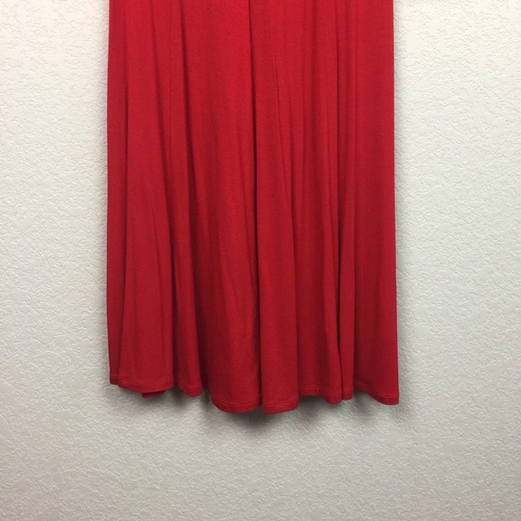 CALVIN KLEIN Bright Red Dress Size 4 - Picture 3 of 5